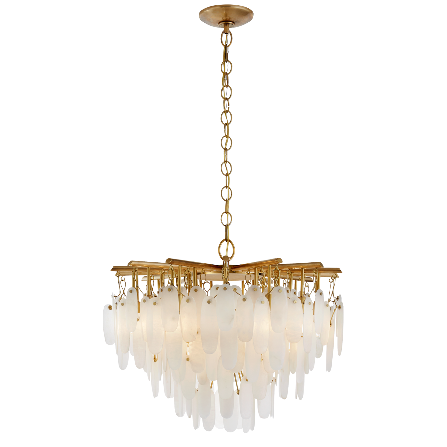 Foyer Entryway High Ceiling Modern Alabaster Waterfall Chandelier Lighting Staircase Large Light Fixtures for Living Room Decor