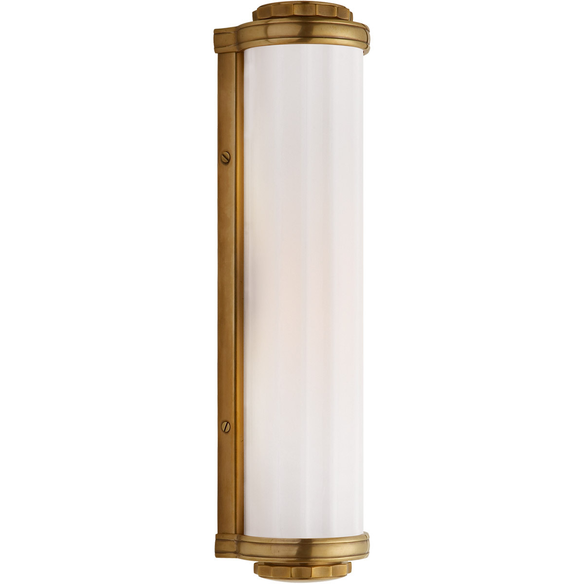 Modern Bathroom Cylindrical Milk Glass Shade Wall Sconce Glass Wall Lamp Lighting Fixtures