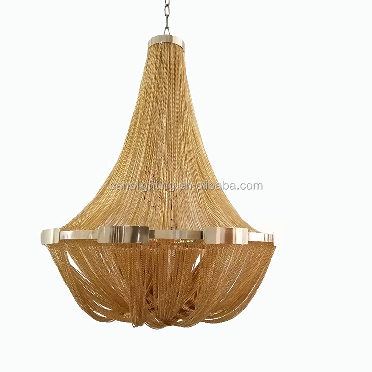 Factory Price Nordic Design Led Lighting Fixture Cover Creative Pendant Lamp Modern chain chandelier