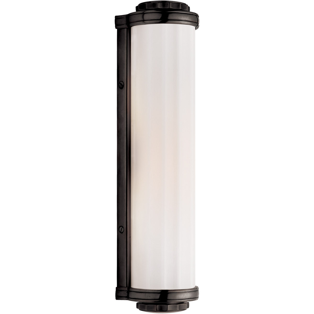 Modern Bathroom Cylindrical Milk Glass Shade Wall Sconce Glass Wall Lamp Lighting Fixtures