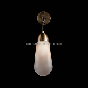 Wall Sconces for Apartment Bathroom Lighting Modern Wall Lamp Brass with Frosted Glass Modern Wall Mounted Light LED