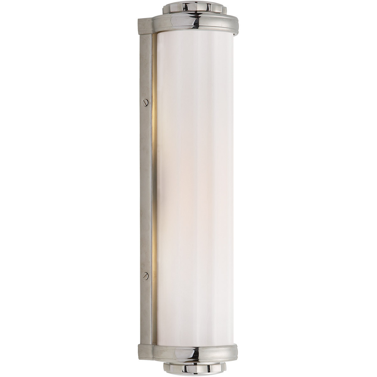 Modern Bathroom Cylindrical Milk Glass Shade Wall Sconce Glass Wall Lamp Lighting Fixtures