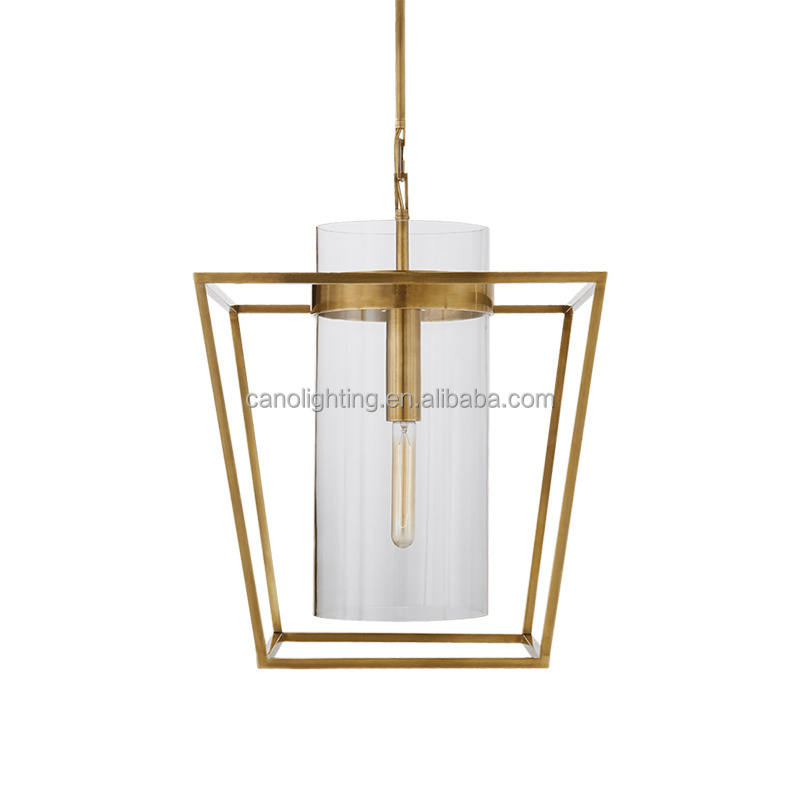 American Retro Chandelier LED cage decorative ceiling  pendant light restaurant living room Hanging Lights