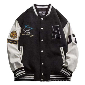 Fashion Brand High Street Unisex Loose Knitted Cardigan Custom Letterman  Mens Varsity Jackets