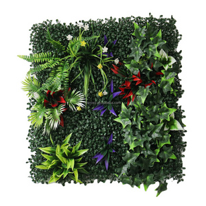 Outdoor Indoor Decoration Grass Vertical Wall Green Wall Artificial Peony Hedges Green Plant Wall Panel