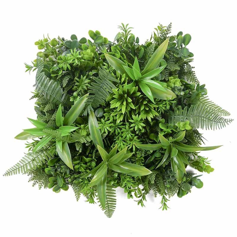 Indoor Outdoor plastic faux hedge fence green leaf artificial art grass wall green wall panel backdrop