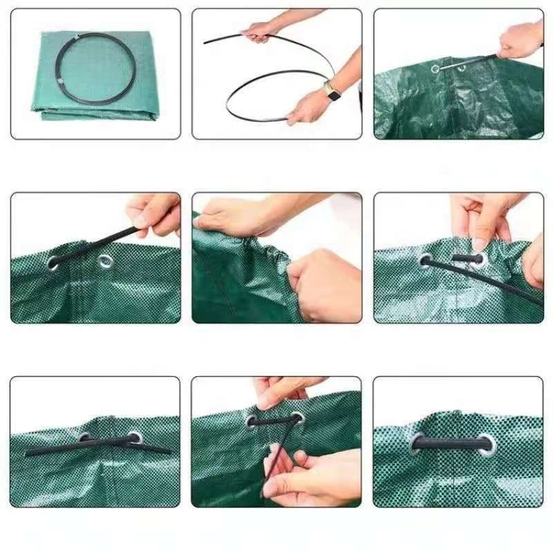 100L 27Gallons home garden waste trash bag PP round Garden Bags Recycle garden Bag Wholesale