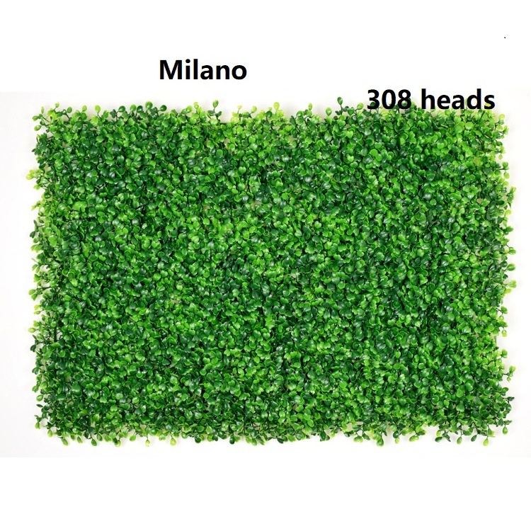 Indoor Outdoor Green wall system hedge fence green leaf artificial grass green wall panel artificial green wall