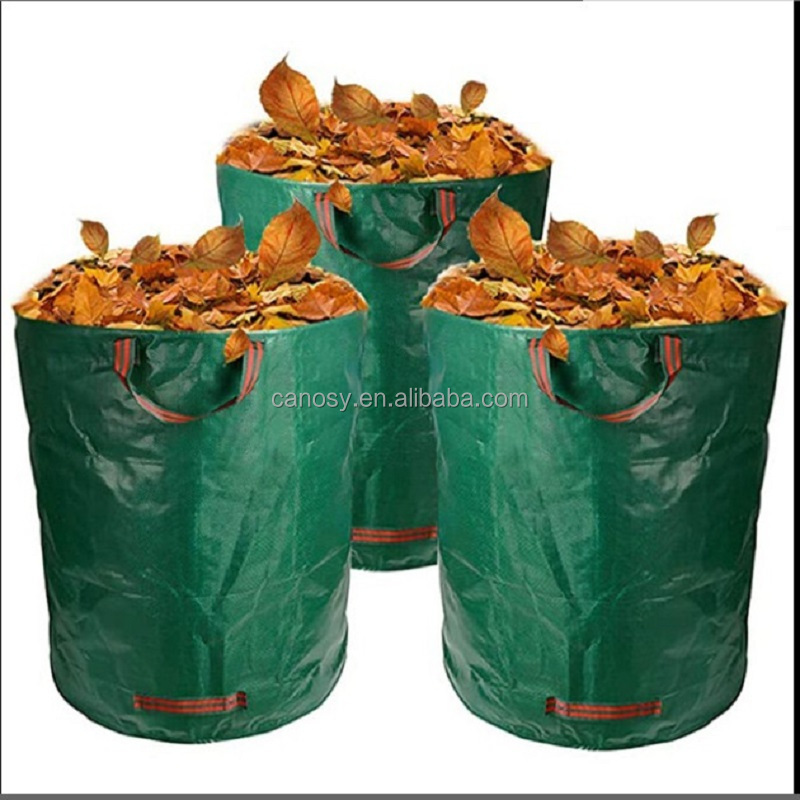 100L 27Gallons home garden waste trash bag PP round Garden Bags Recycle garden Bag Wholesale