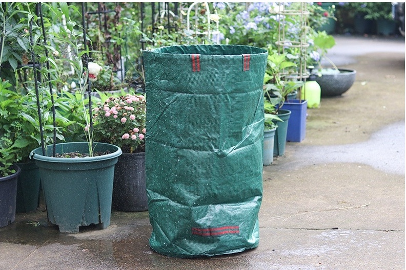 100L 27Gallons home garden waste trash bag PP round Garden Bags Recycle garden Bag Wholesale