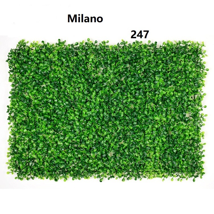 Indoor Outdoor Green wall system hedge fence green leaf artificial grass green wall panel artificial green wall