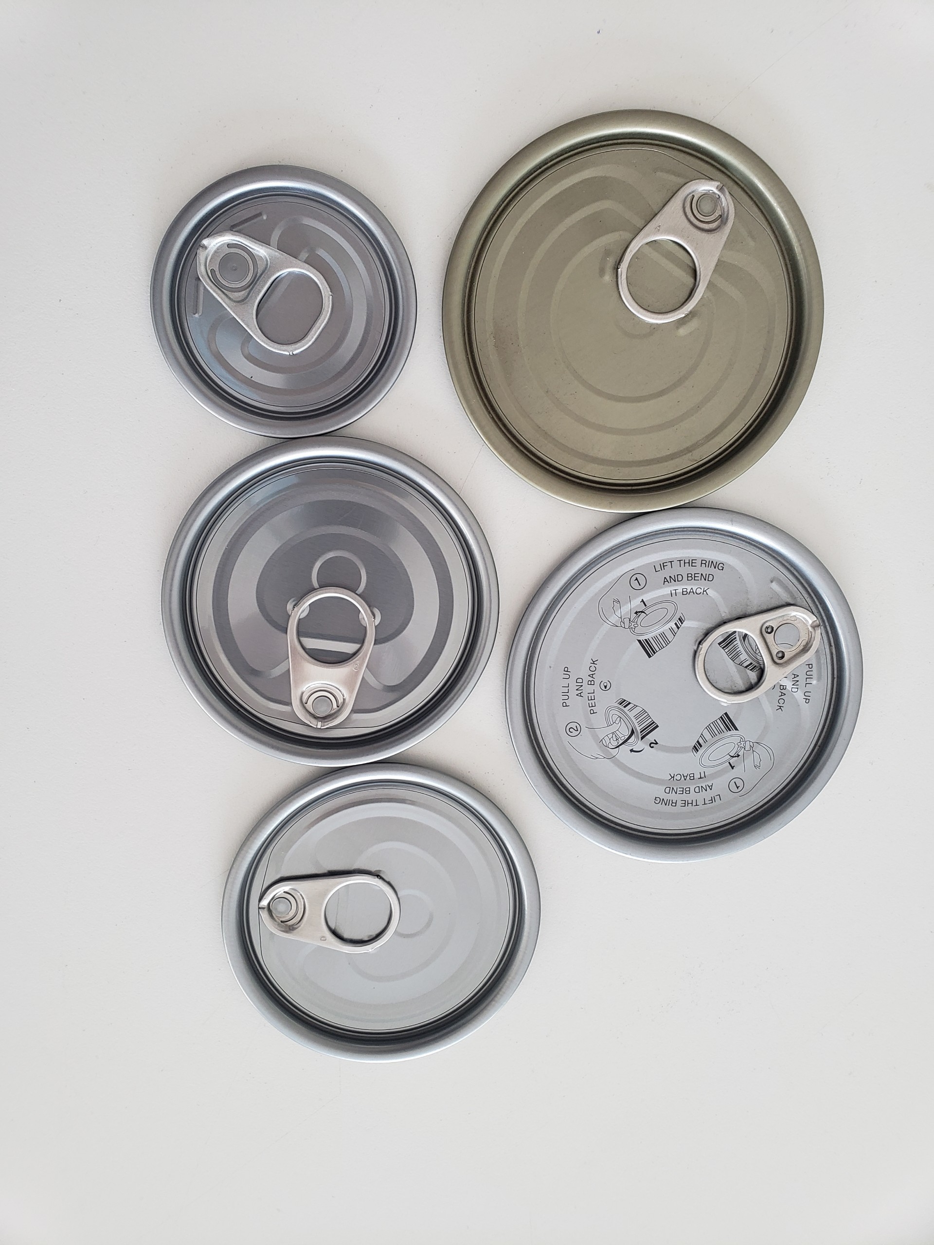 185g Metal Ring Pull Tinplate Can Empty Tuna Fish Tin Cans 834# Food Canned  With 4 To 6 Colors