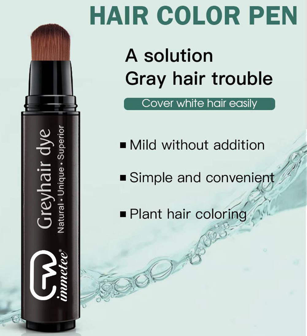 Hair Root Touch Up Color Pens Private Label Semi-Permanent Root Cover Up Hairline Concealer Hair Dye Pen