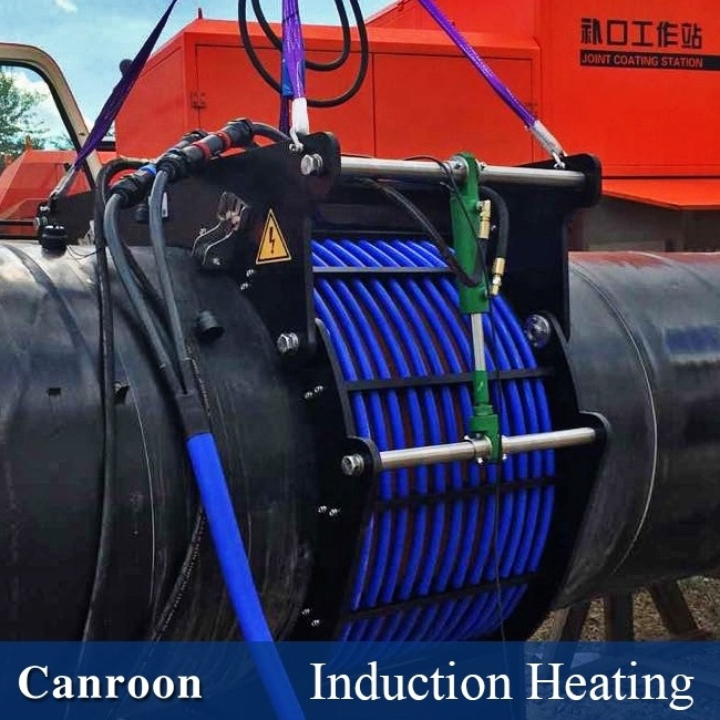 Electric induction heater is used for welding preheating and post-heating