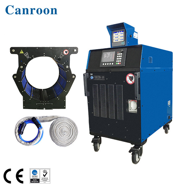 Electric induction heater is used for welding preheating and post-heating