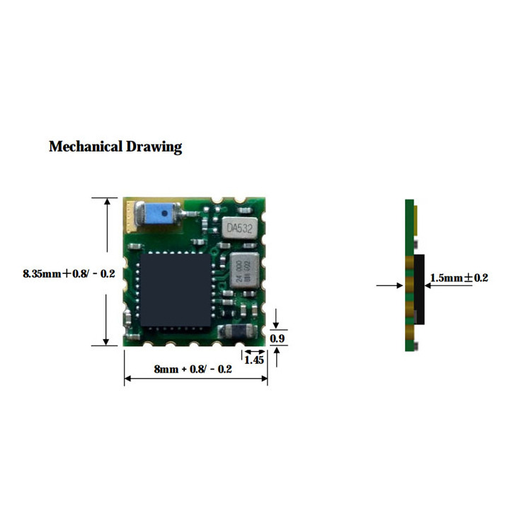 Smart Home 2.4GHz Wireless Blue Tooth Module Iot Cansec AN2640R2CA-A Ti CC2640R2FRSM BLE5.0 Smallest Tag Module