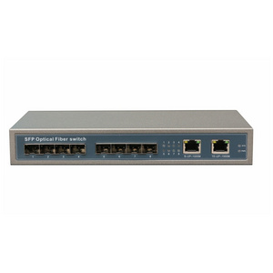 Gigabit fiber switch 8 port sfp + 2 rj45 port 5.6G bandwidth