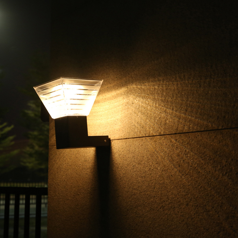 best price corner design led wall light outdoor solar garden lamp for house