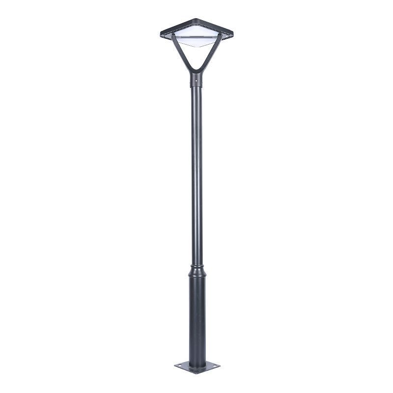 Led Luminaria Pole Mounted Aluminum Outdoor Road Street Pathway Parklot Home Yard Lawn Waterproof Solar Garden Light With Ce