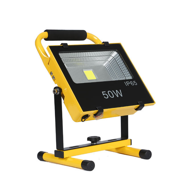 Portable IP65 waterproof Rechargeable Ternary Li-battery 10w 20w 30w 50w 100w 150w led charging flood lights