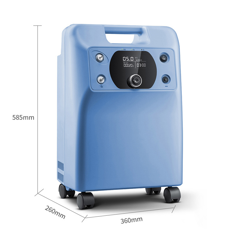 Smart oxygen generator 5 liter continuous flow portable oxygen concentrator