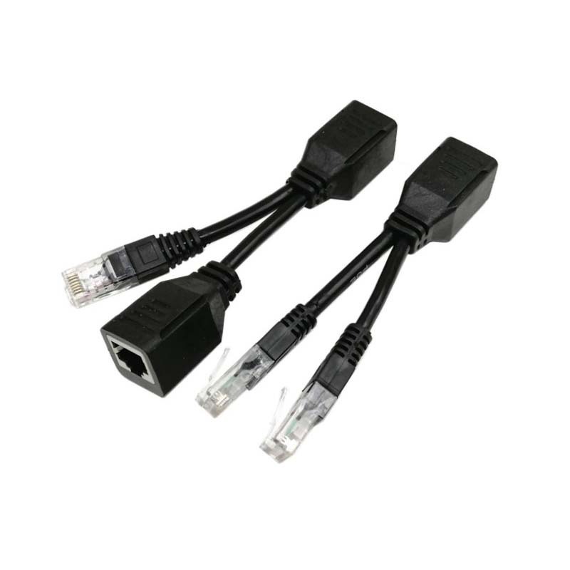 Cantell UPOE Cable Kit POE Adapter Cable Connectors Passive Power Cable RJ45 Splitter Combiner