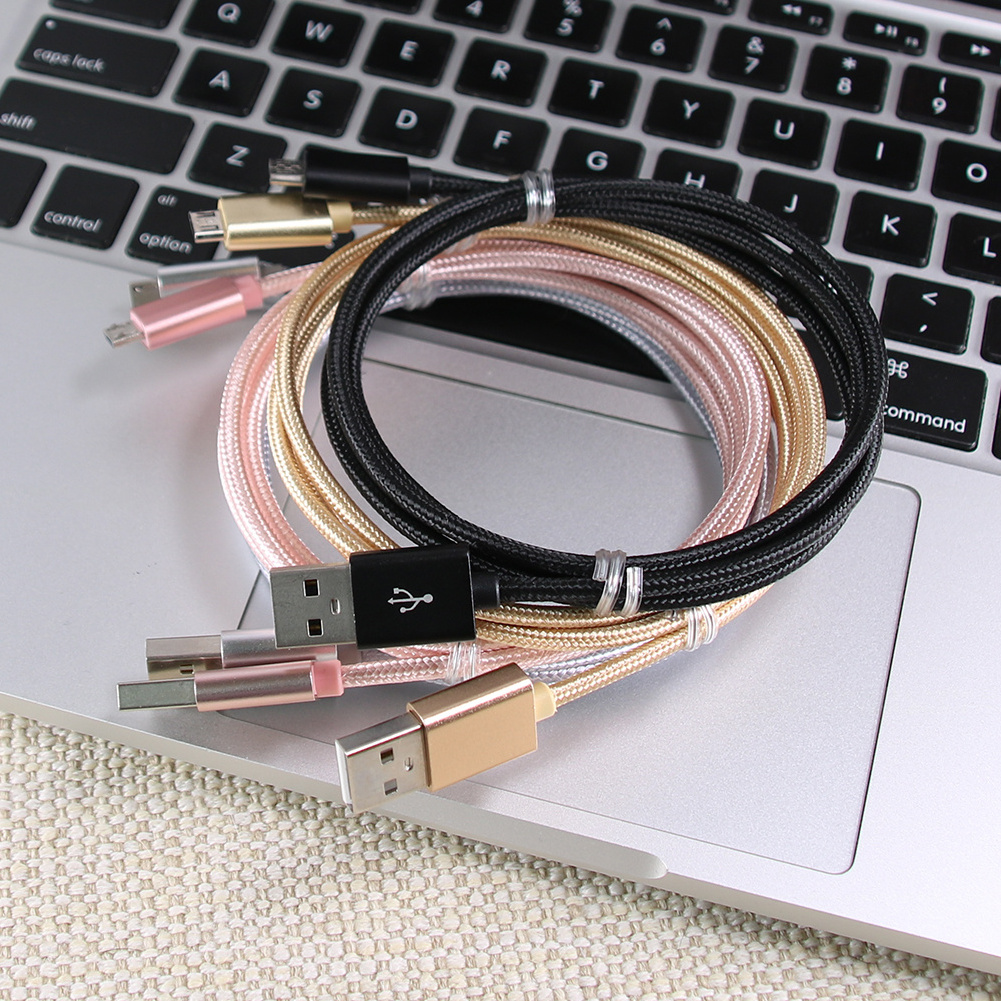 cantell factory wholesale Android usb Cable Nylon braided usb fast charging cable micro usb cable 1m