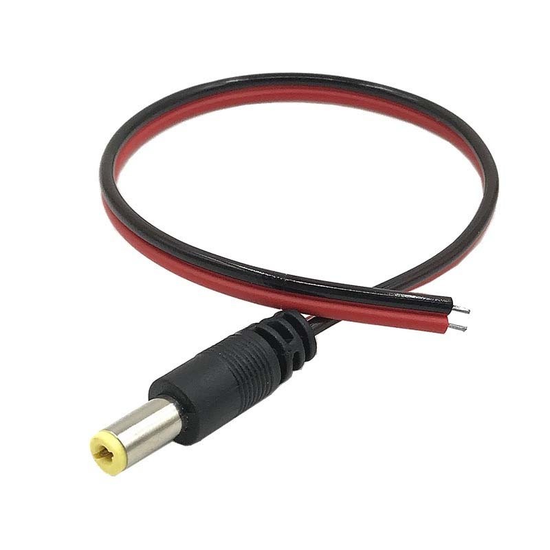 Cantell DC Cable 20cm Copper core DC5.5 * 2.1mm Male Plug Power cable 5521 dc power cable 18*0.1mm copper wire