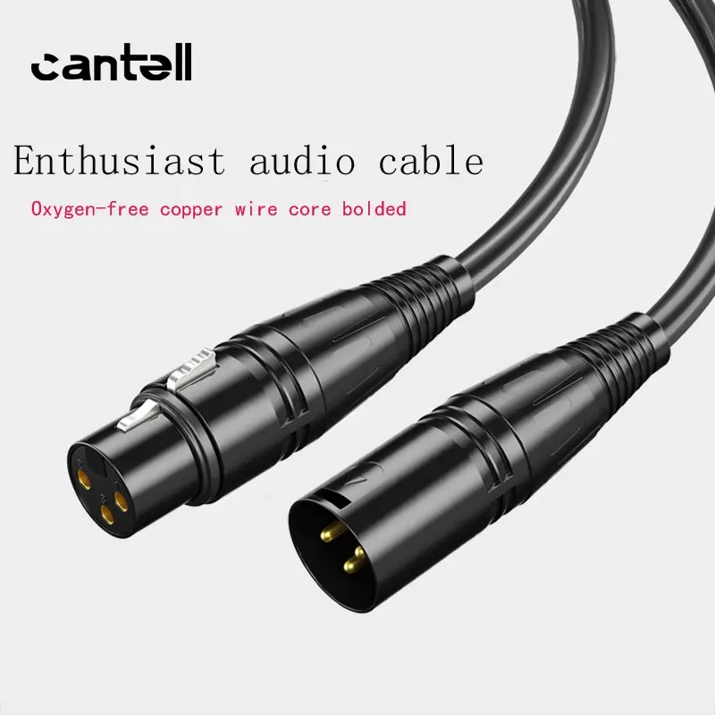 Cantell 3M High Quality Mic XLR Cable 3Pin 3 Pin XLR Male To XLR Female Audio Microphone Speaker Cables