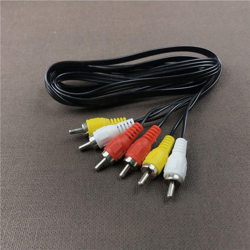 cantell Cheapest price Gold Nickle Plated AV 3RCA To 3RCA Cable Audio Video Cable 3 RCA Cable For VCR DVD HDTV