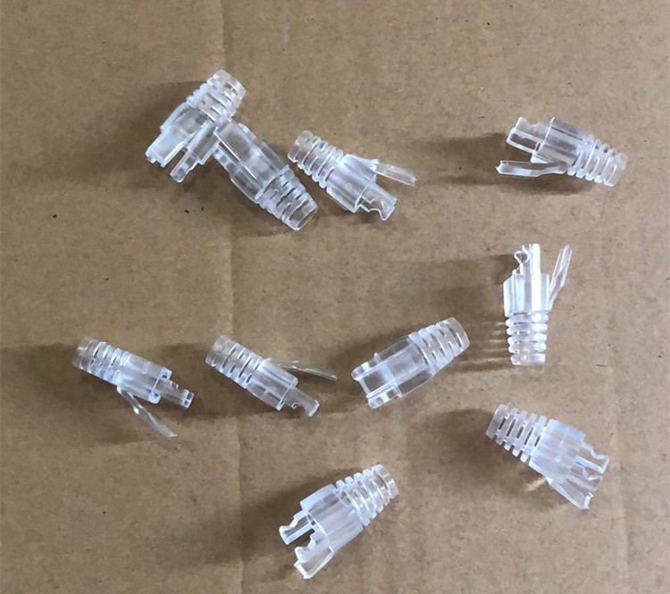 cantell transparent rj45 connector boot cat6 cat 5e Modular plug boot