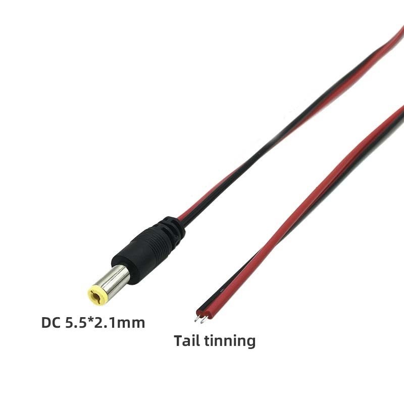 Cantell DC Cable 20cm Copper core DC5.5 * 2.1mm Male Plug Power cable 5521 dc power cable 18*0.1mm copper wire