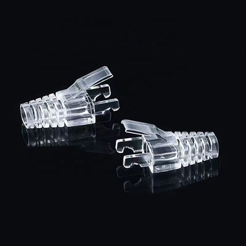 cantell transparent rj45 connector boot cat6 cat 5e Modular plug boot