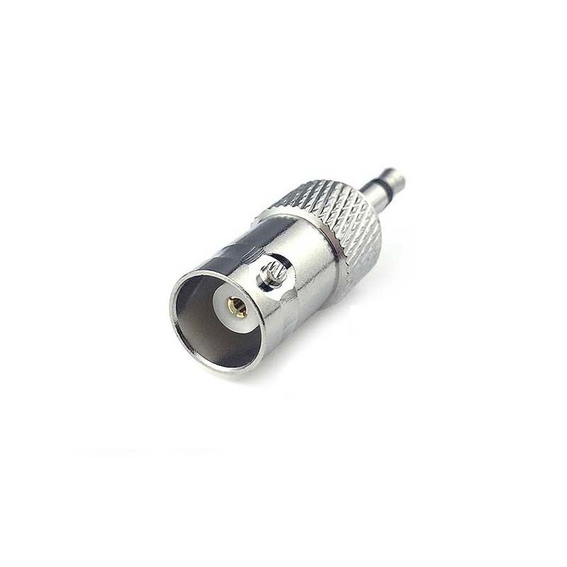 Cantell 3.5mm male mono revolution to BNC/Q9 female audio Adapter