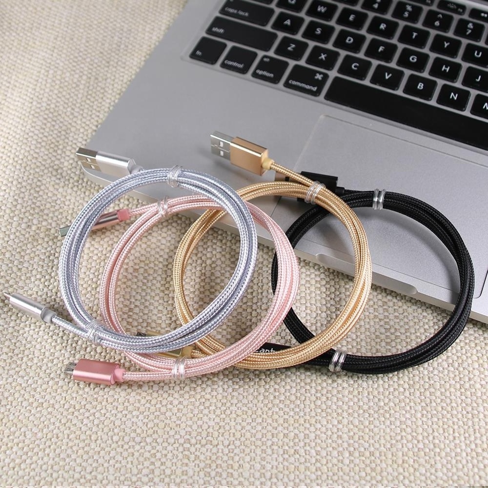 cantell factory wholesale Android usb Cable Nylon braided usb fast charging cable micro usb cable 1m