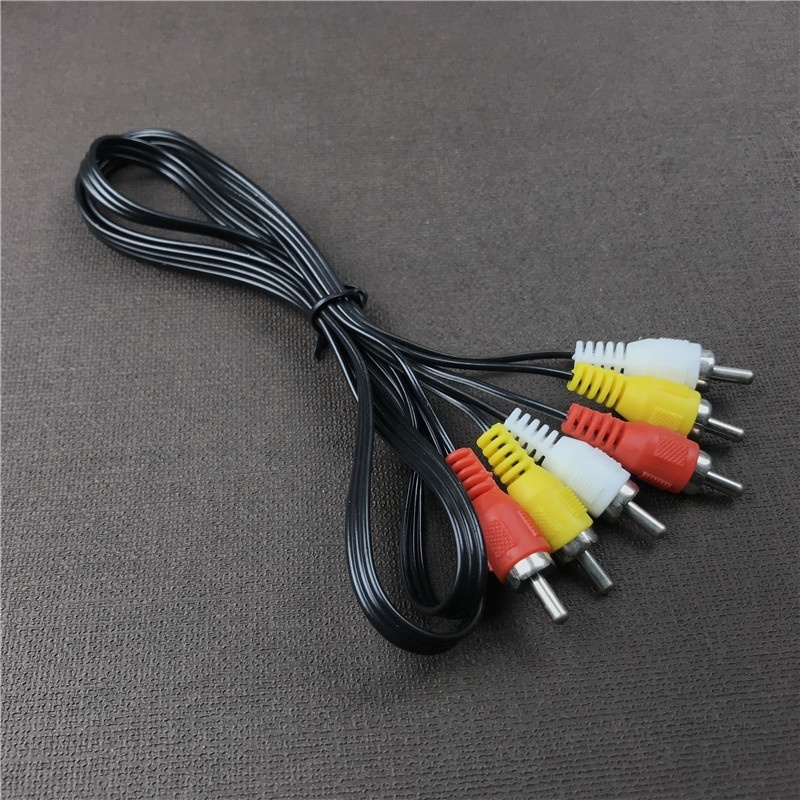 cantell Cheapest price Gold Nickle Plated AV 3RCA To 3RCA Cable Audio Video Cable 3 RCA Cable For VCR DVD HDTV