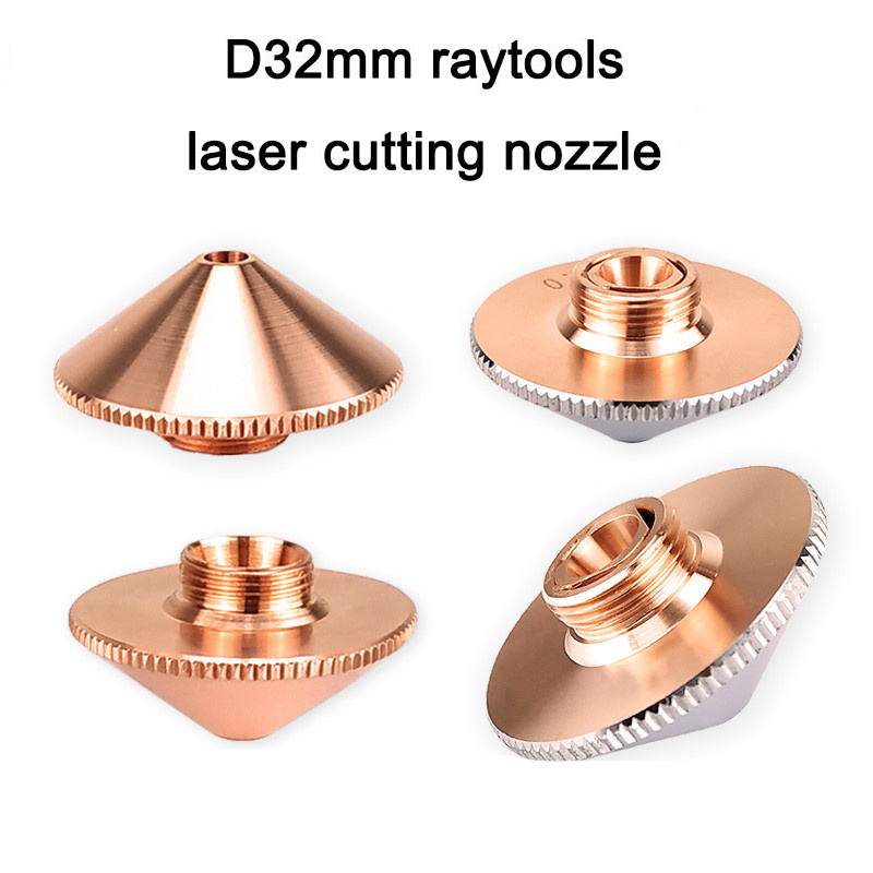 Copper Laser Nozzles Diameter 32mm 28mm H15 Single Double Layers for Fiber Laser Cutting Machine head