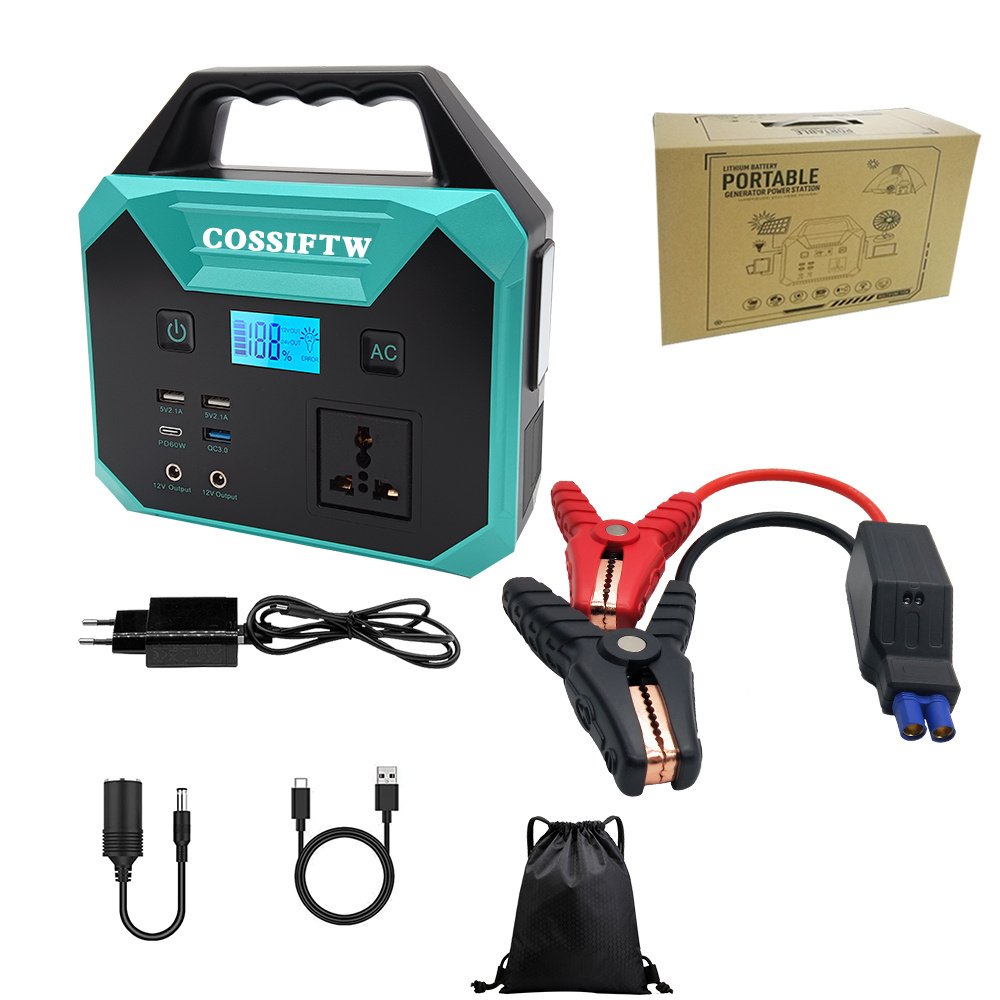 6000A Jump Starter 35000mAh 200W AC Portable Power Station with LED Light