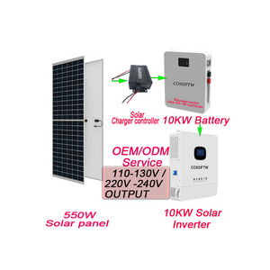 10KW 20KW 30KW 40KW 50KW 60KW Solar Panel Power Generator Kit Portable Battery Pack Power Station with Solar Panel Inverter