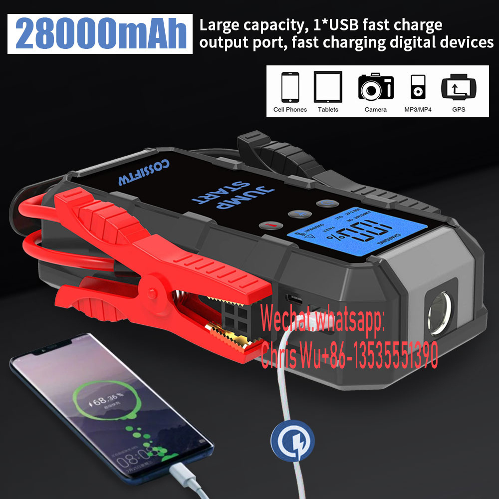 Jump Starter 6000A 28000mAh Peak for All Gas and up to 12.8L Diesel Engine