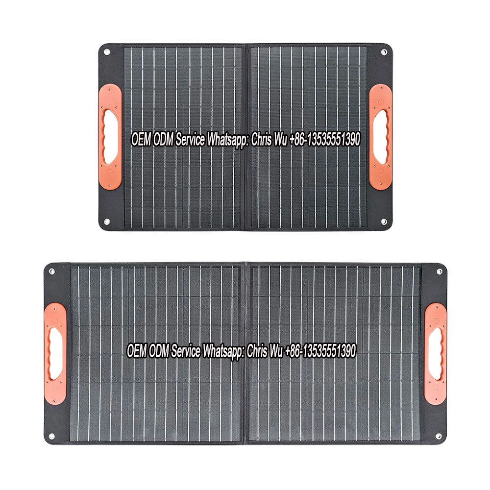 Customized OEM ODM Services 150W Solar Panels Portable Foldable Solar Charger CE Foldable Solar Panels Kit for Camping Outdoor