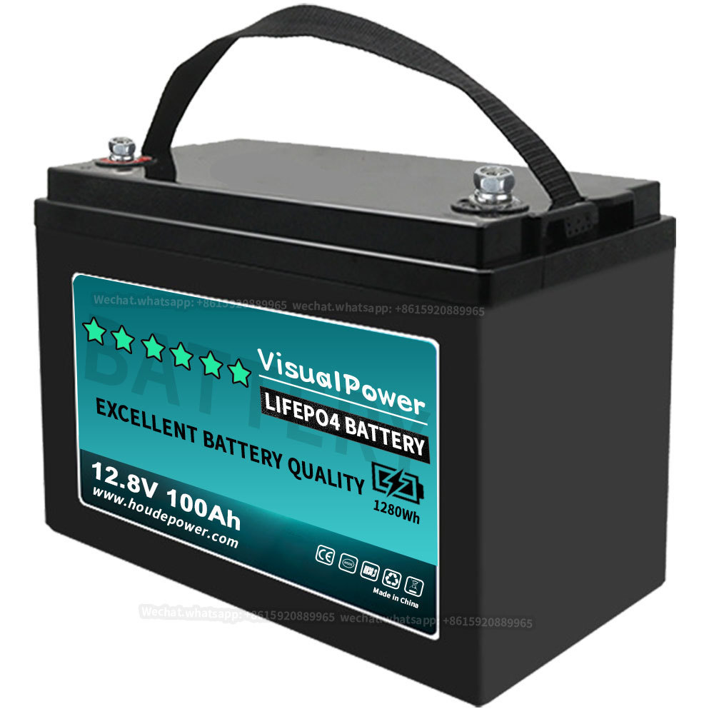 12.8V 100Ah Mini LiFePO4 Lithium Auto Battery