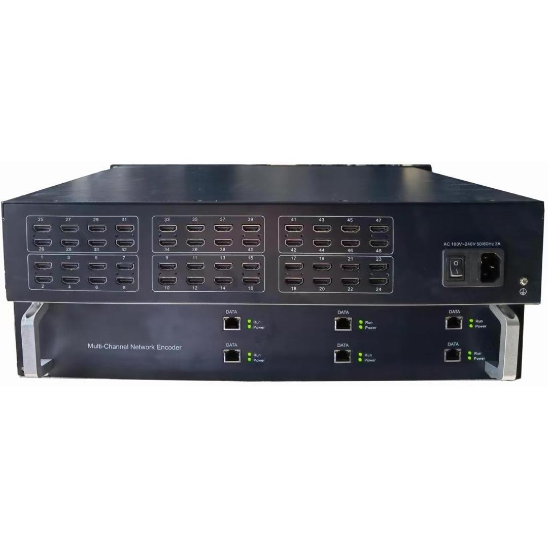 8 16 24 48 Channel HDMI Encoder for Live Streaming, H.264/H.265, MPEG4, Hotel IPTV System Solution