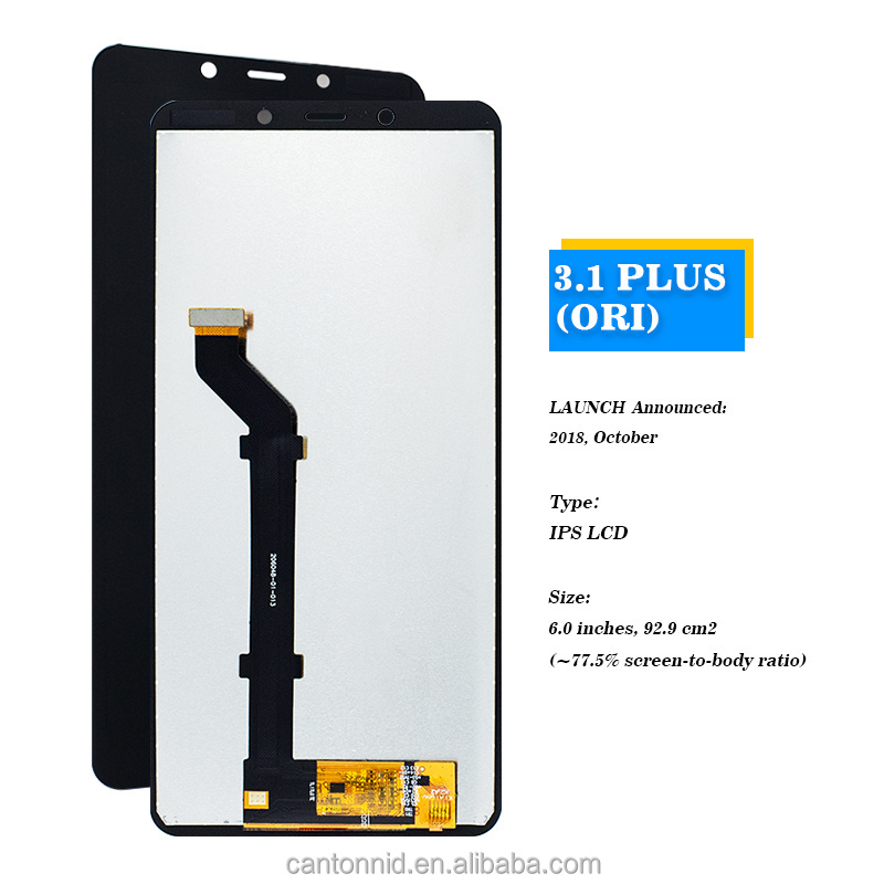 Mobile spare parts lcd display for Nokia 3.1 plus pantalla screen