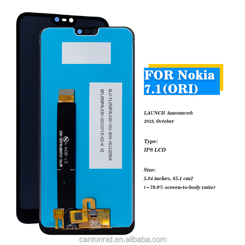 China factory direct sell mobile phone touch screen display pantalla lcd for Nokia 7.1