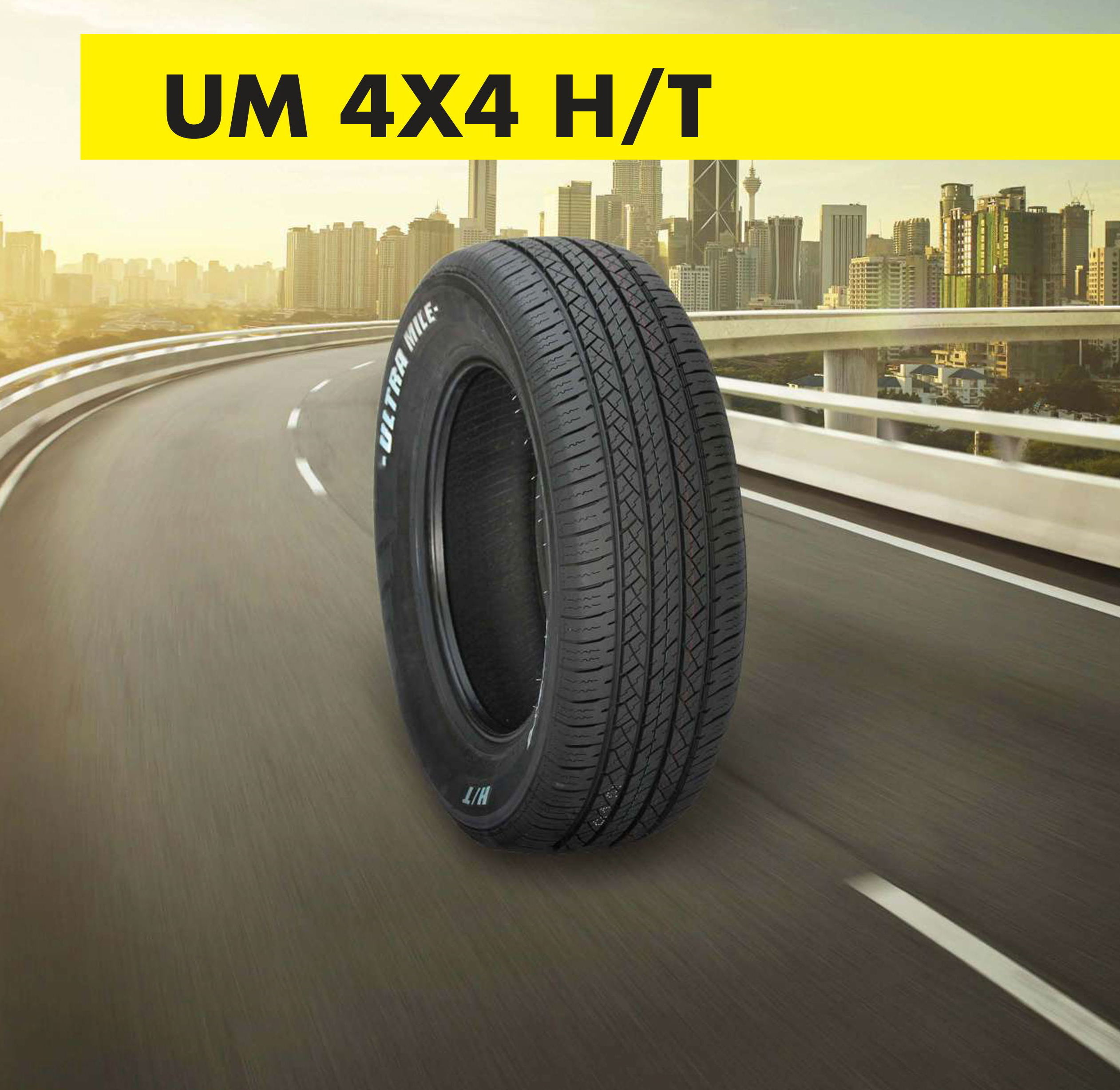 Chinese Car Tires with White Sidewall 235/55R17 103W Ultramile