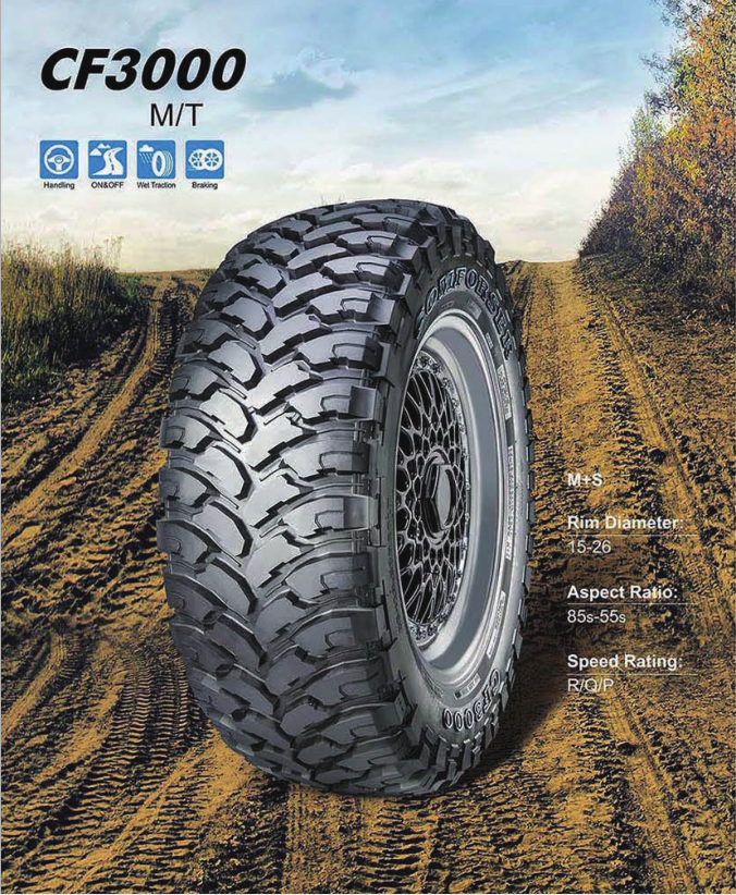 comforser brand cheap MT car tires