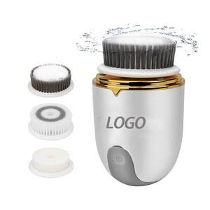 2022 Free sample Facial Cleanser Massager Private Replaceable Cleaning Brush Head Waterproof Electric Face Brush