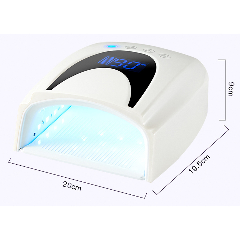 Beauty Salon Table Rechargeable Nail Lamp Portable Nail Gel Dryer Light Machine LED UV Night Lamp for Nail Polish