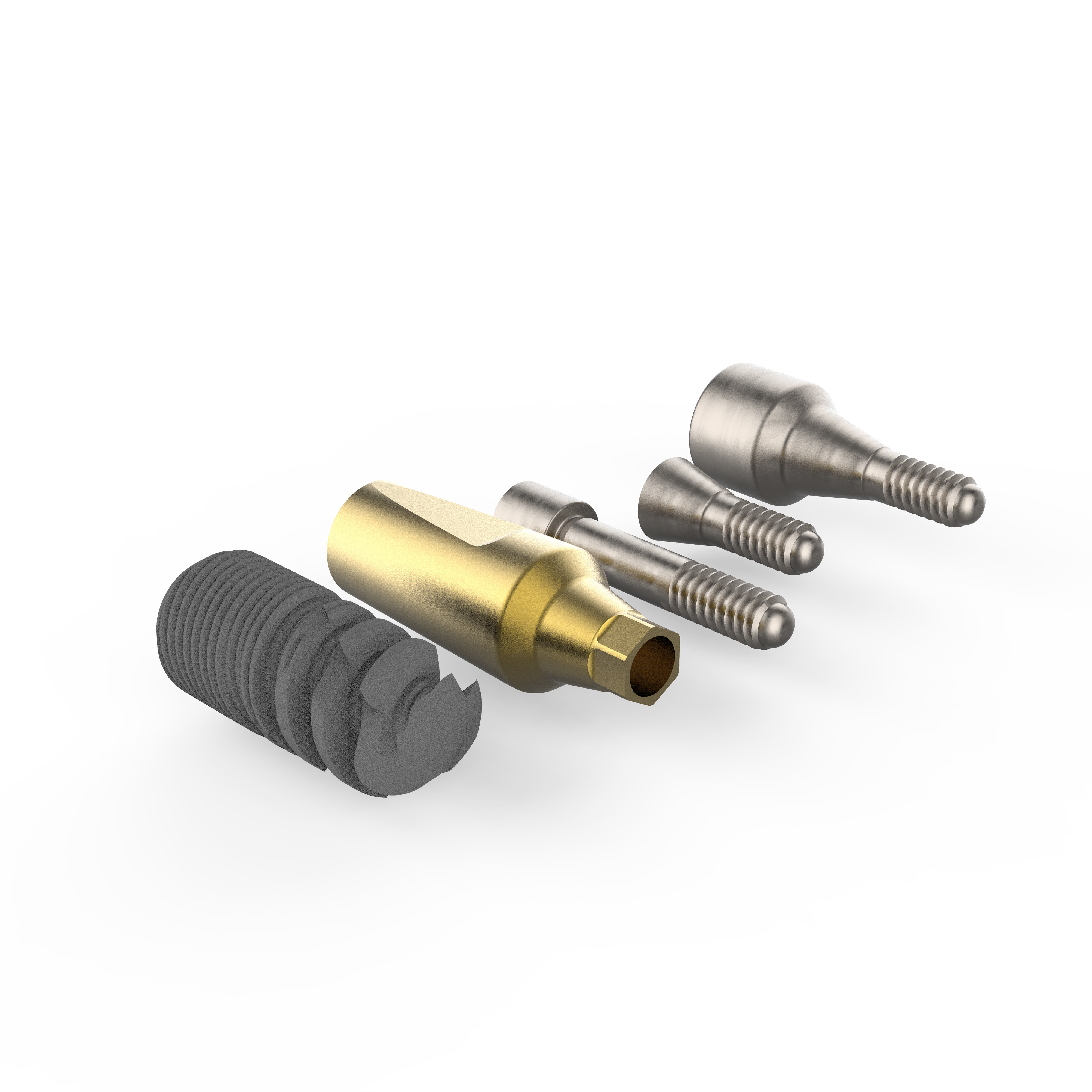 CANWELL Implant dental System S.L.A Surface Pure Titanium Surgical Kit Abutment Dentium Implant